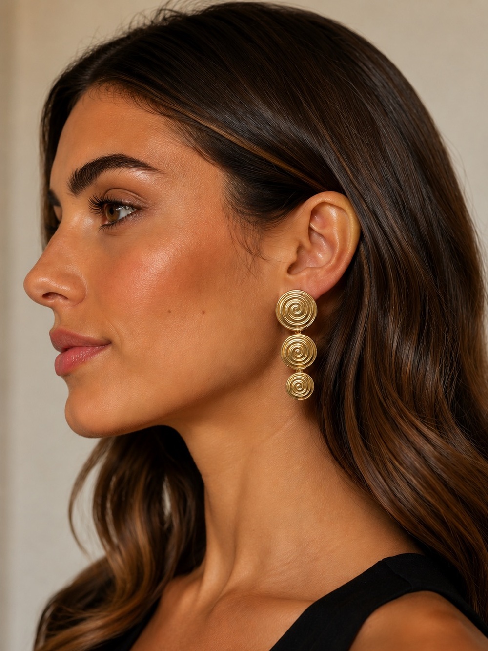 BaubleBar Gold Spiral Earrings